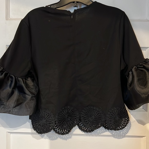 NWT SUZY ORGANZA PUFF SLEEVE TOP - Picture 6 of 7